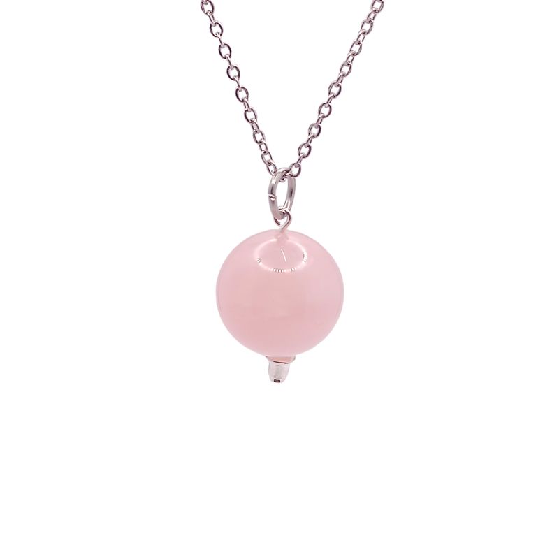 Collier et pendule - Quartz rose