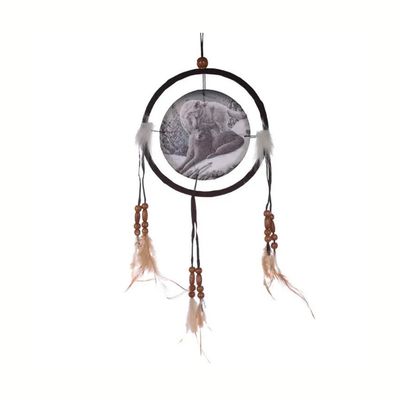 ​Attrape-rêves loup câlins - 16 cm.