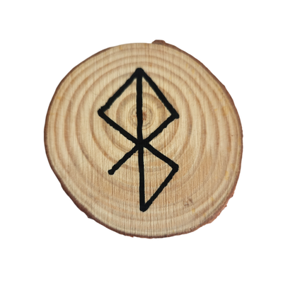 Rune Paix sur bois