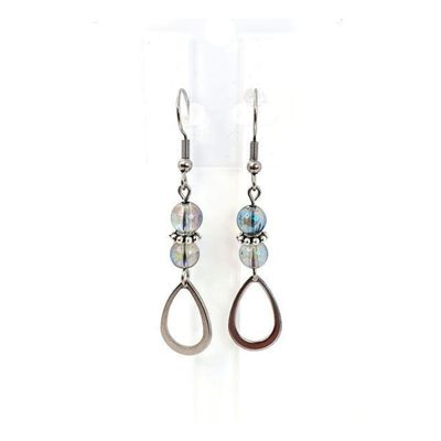 Boucles d'Oreille Aqua Aura, 6 mm