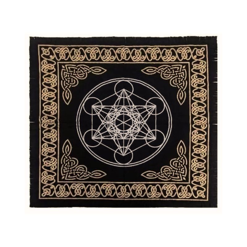 Tapis de tirage - Géométrie sacrée 60 x 60 cm