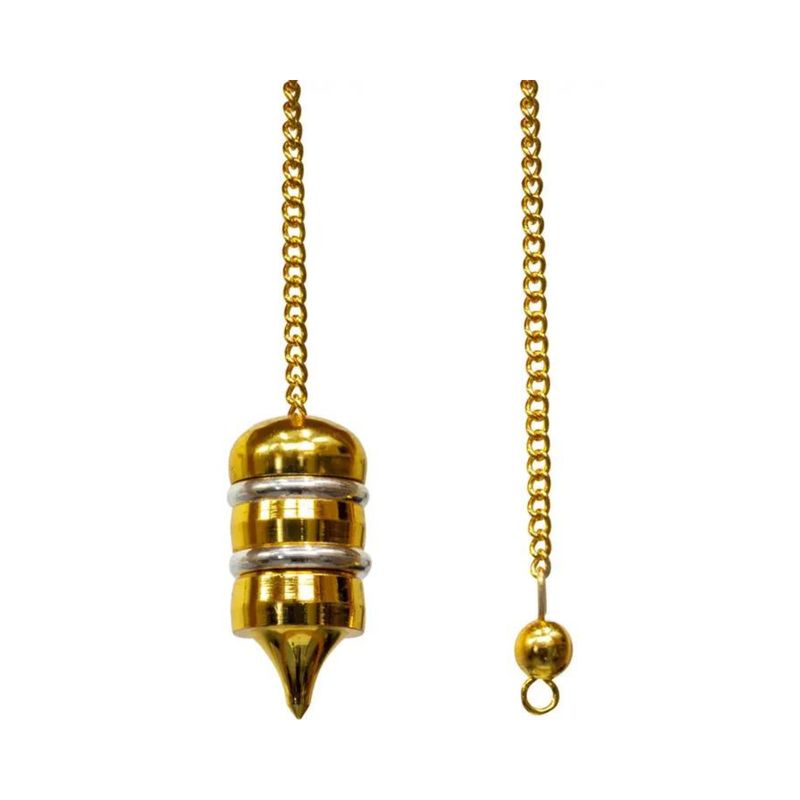 Pendule chambré en laiton multicouche avec anneaux en argent