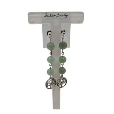 Boucles d'oreilles Aventurine verte
