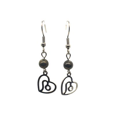 Boucles d'oreilles Astro - Lion - Pyrite