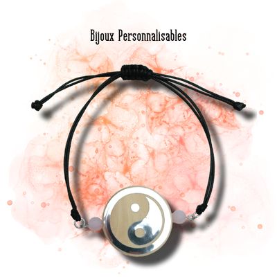 Bracelet Yin Yang personnalisable