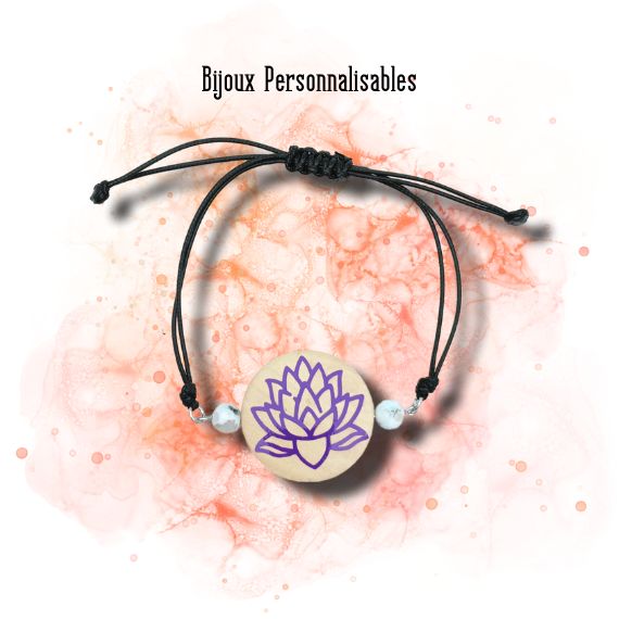 Bracelet Lotus personnalisable