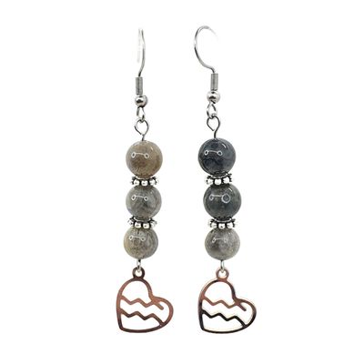 Boucles d'oreilles Astro - Verseau - Labradorite