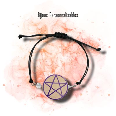 Bracelet Pentacle personnalisable