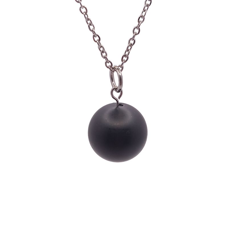 Collier et pendule - Onyx mat