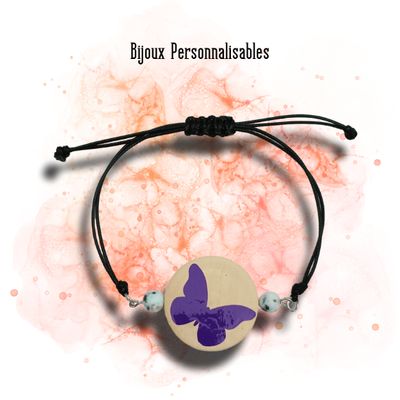 Bracelet Papillon personnalisable