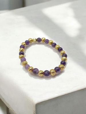 Bracelet améthyste 6mm