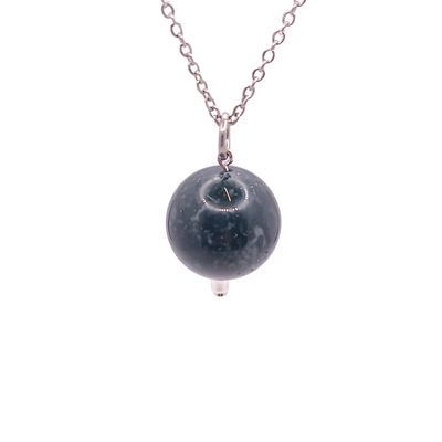 Collier et pendule - Agate mousse