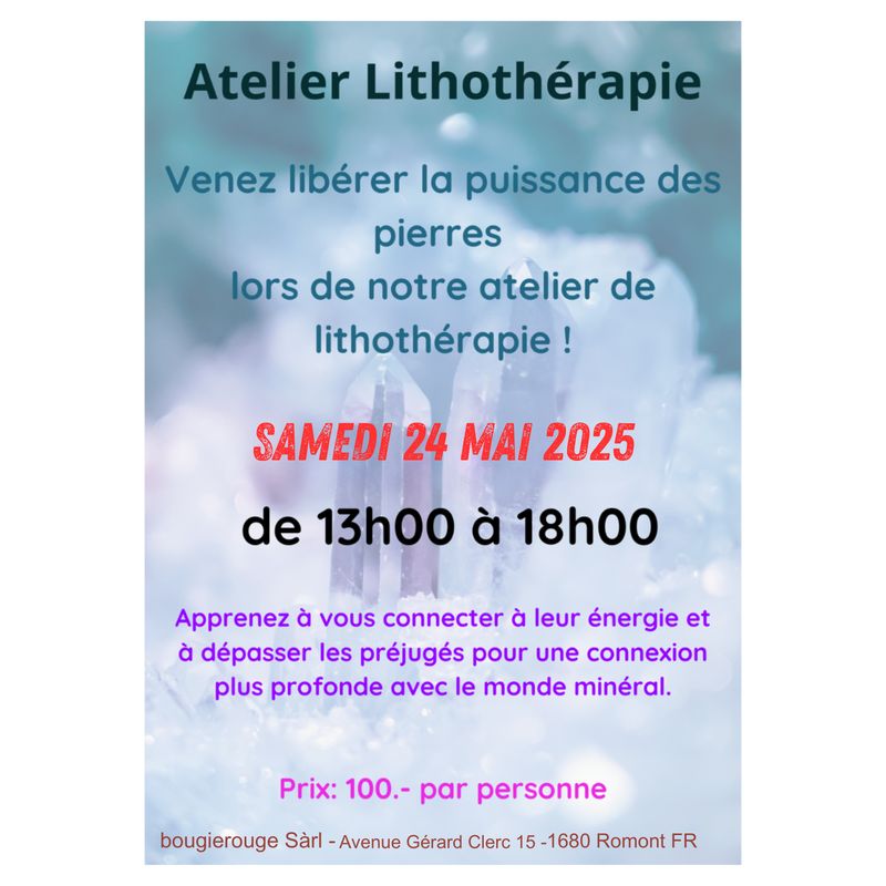 Atelier Découverte Lithothérapie