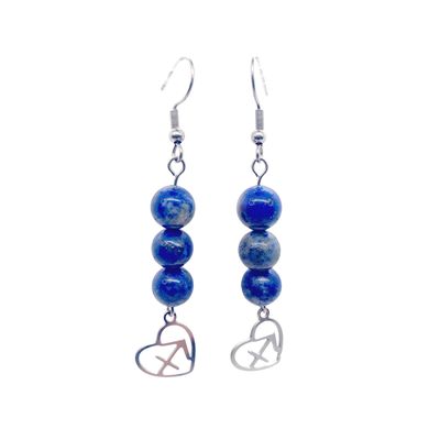 Boucles d'oreilles Astro - Sagittaire - Lapis Lazuli