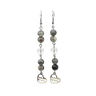 Boucles d'oreilles Astro - Vierge - Quartz Rutile Boucles d'oreilles Astro - Vierge - Quartz Rutile