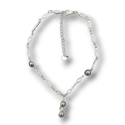 Bracelet de cheville - Perles d'Hématite