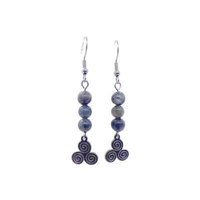 Boucles d'Oreilles - Labradorite - 6 mm