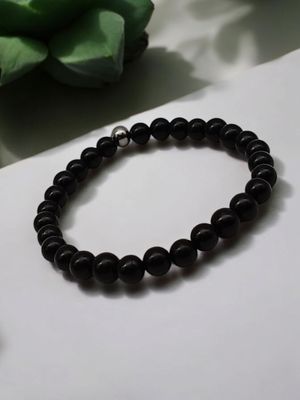 Bracelet tourmaline noire 6mm