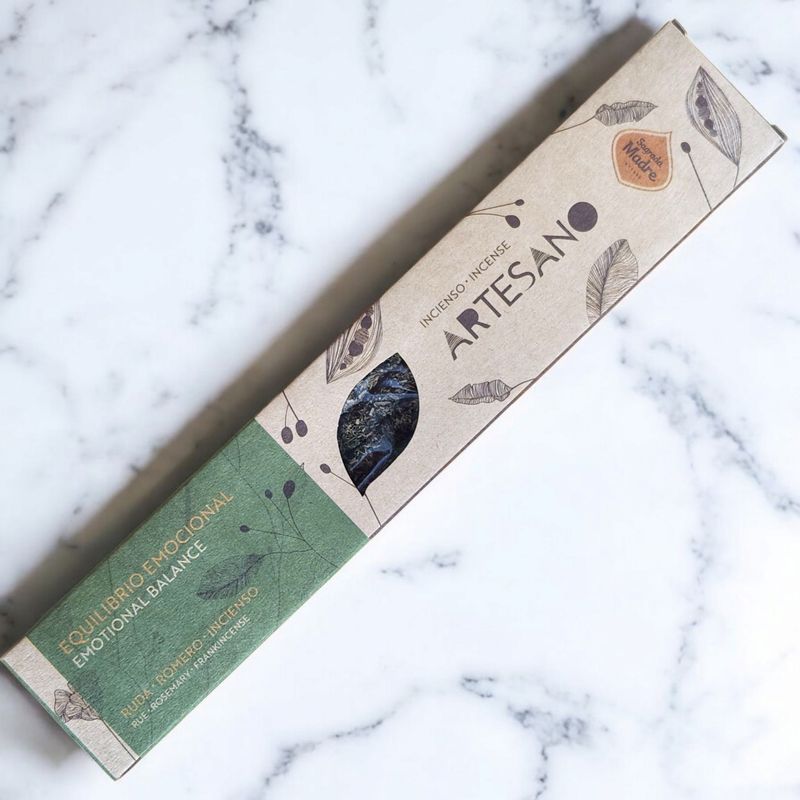 Encens Artesano – Équilibre Émotionnel Rue • Romarin • Oliban