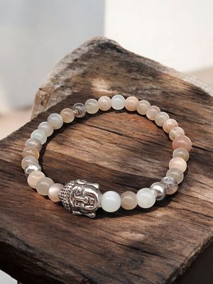 Bracelet pierre de lune 6mm