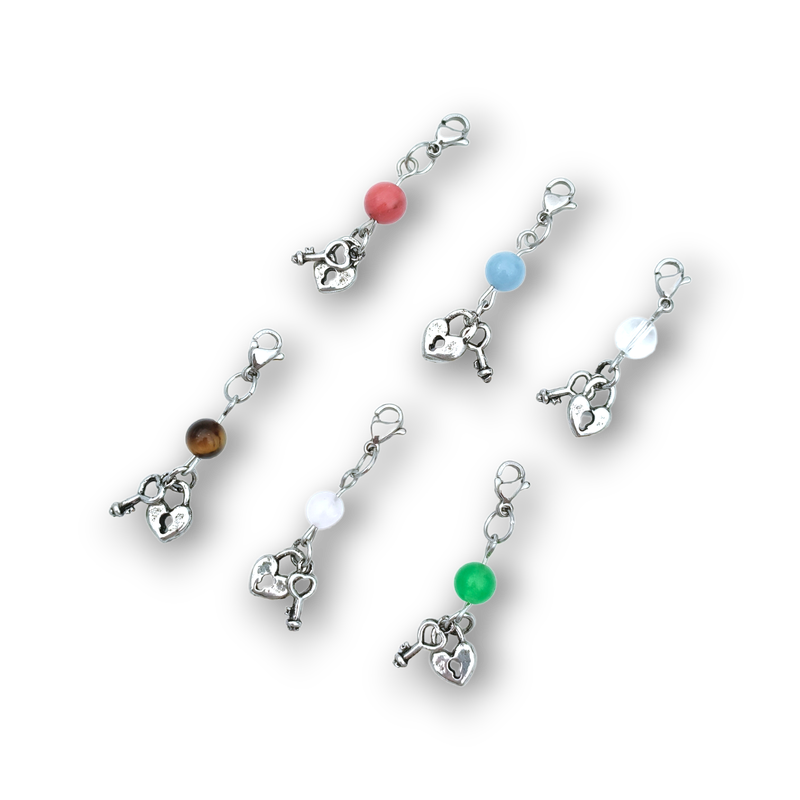 Charm Cadenas en coeur et clé