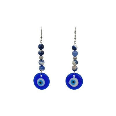 Boucles d'Oreilles - Sodalite - 8 mm