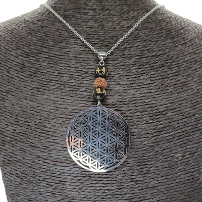 Collier - Obsidienne noire Ôm - 8 mm