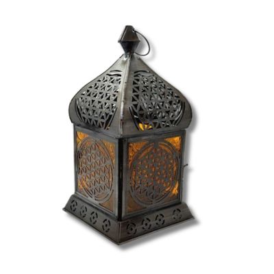 Lumière orientale Fleur de Vie - Jaune