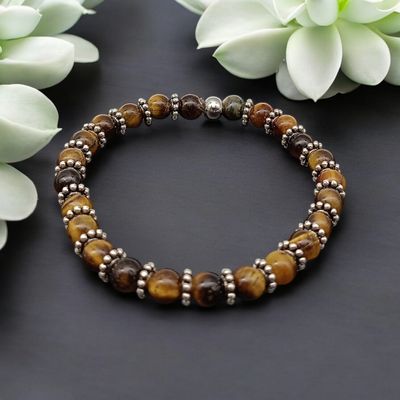 Bracelet œil de tigre 6mm