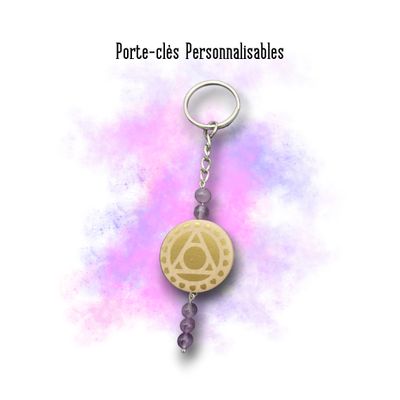 Porte-clés Chakra Gorge personnalisable