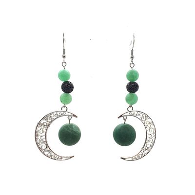 Boucles d'Oreilles - Aventurine - 8 et 16 mm Boucles d'Oreilles - Aventurine - 8 et 16 mm