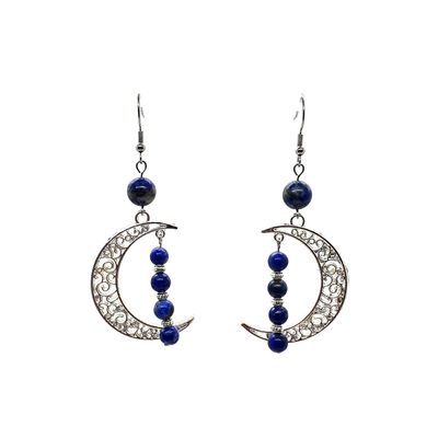 Boucles d'Oreilles - Lapis Lazuli - 6 & 8 mm Boucles d'Oreilles - Lapis Lazuli - 6 & 8 mm