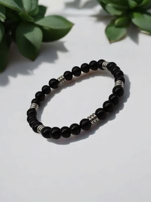 Bracelet tourmaline noire 6mm