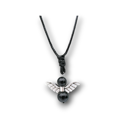 Collier Ange et perles de Tourmaline