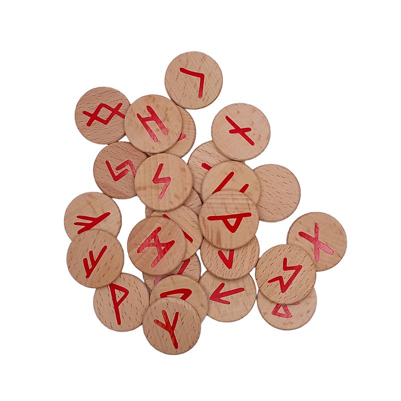 Set de runes Futhark en bois personnalisable - Vinyle