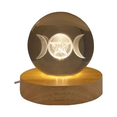 Boule de cristal Triple lune