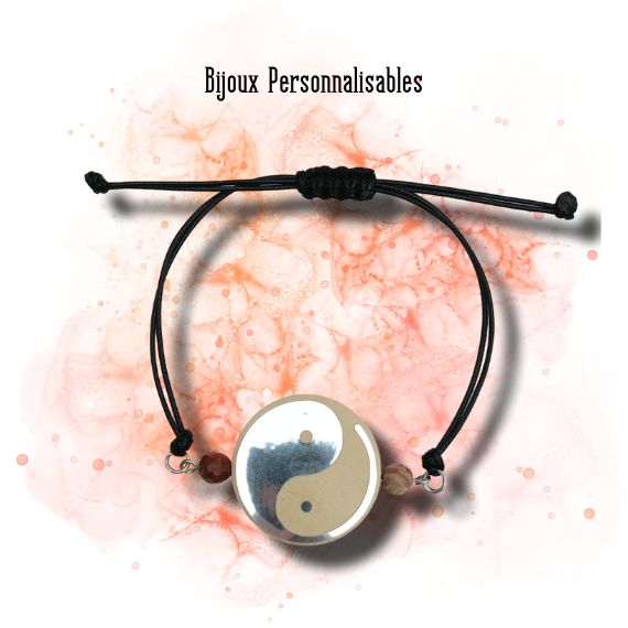 Bracelet Yin Yang personnalisable