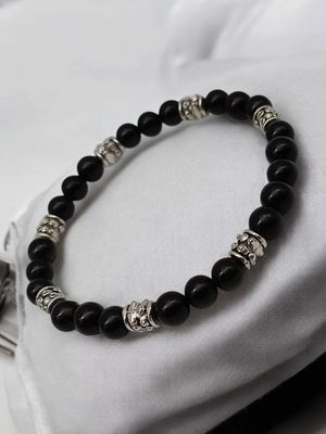 Bracelet tourmaline noire 6mm