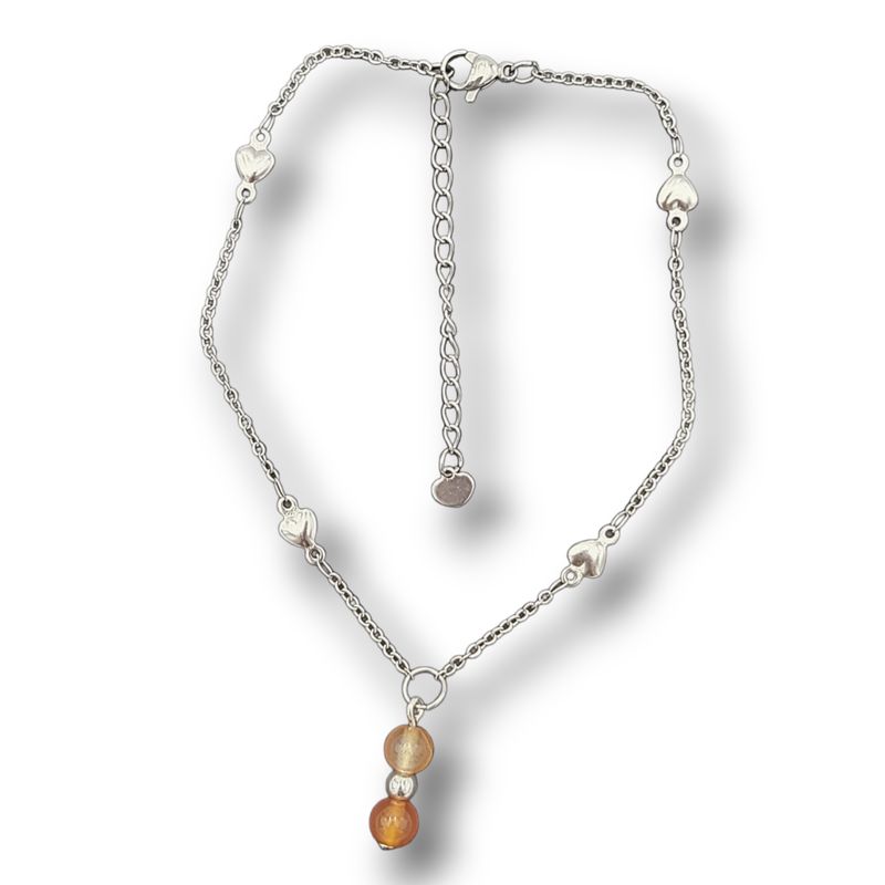 Bracelet de cheville - Perles de Cornaline