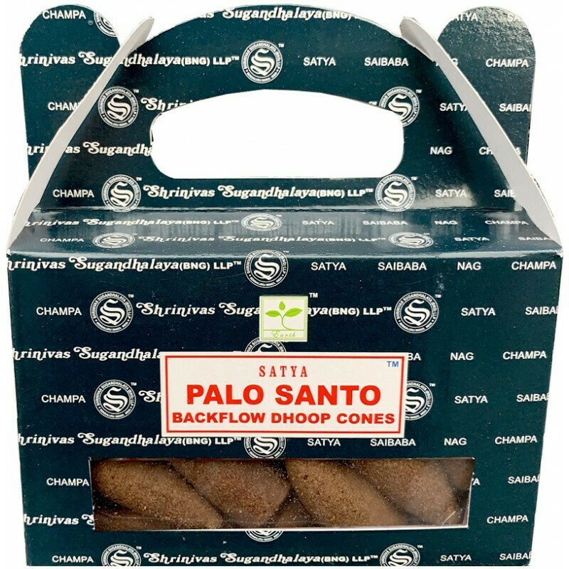 Cône d'encens à reflux palo santo Satya Nag Champa