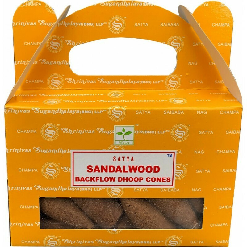 Cône d'encens à reflux santalwood Satya Nag Champa