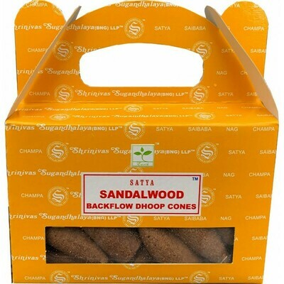 Cône d'encens à reflux santalwood Satya Nag Champa