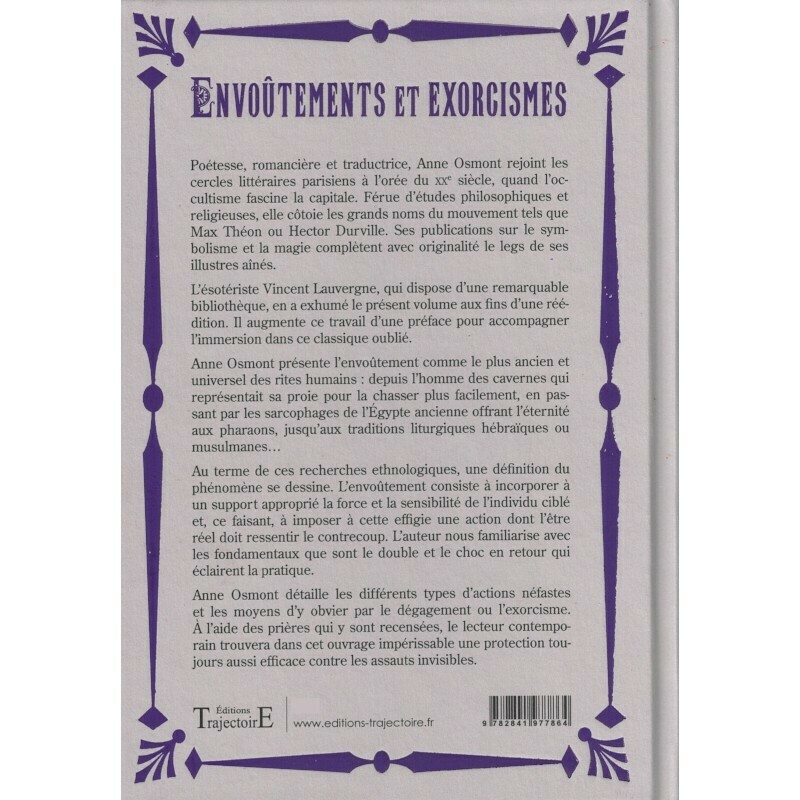 Envoûtements et exorcismes à travers les âges - Anne Osmont - Livre