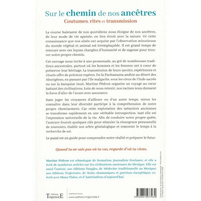 Sur le chemin de nos ancêtres - Martine Pedron - Livre