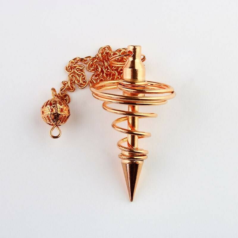 Pendule spirale en cuivre