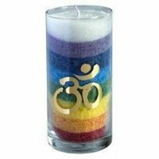 Bougie Om 7 chakras