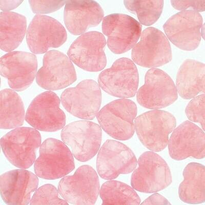Mini coeur en Quartz Rose
