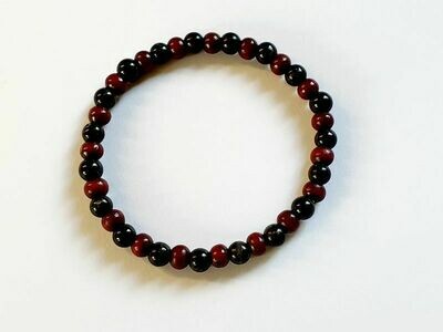 Bracelet tourmaline noire 6 mm