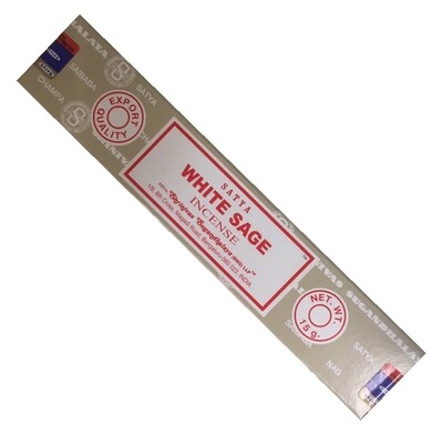 Encens Nag Champa Satya Sauge Blanche 15 gr