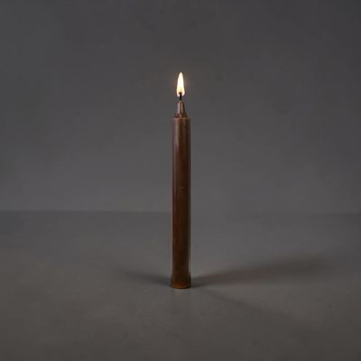 Bougie marron – Dimension : Hauteur : 22 cm Poids : 60 gr